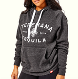 Unisex Teremana Hoodie Black Female view 2
