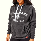 Unisex Teremana Hoodie Black Female view 2 - open zoomed image in carousel