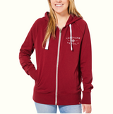 Unisex Zip Up Female Red view 8