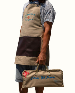 Bring the Mana BBQ Tool Set with Apron view 1 - open zoomed image in carousel