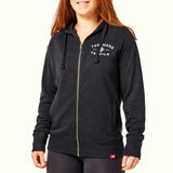 Unisex Zip Up Female Black view 4 - open zoomed image in carousel