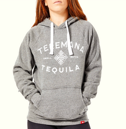 Unisex Teremana Hoodie Gray Female view 4 - open zoomed image in carousel