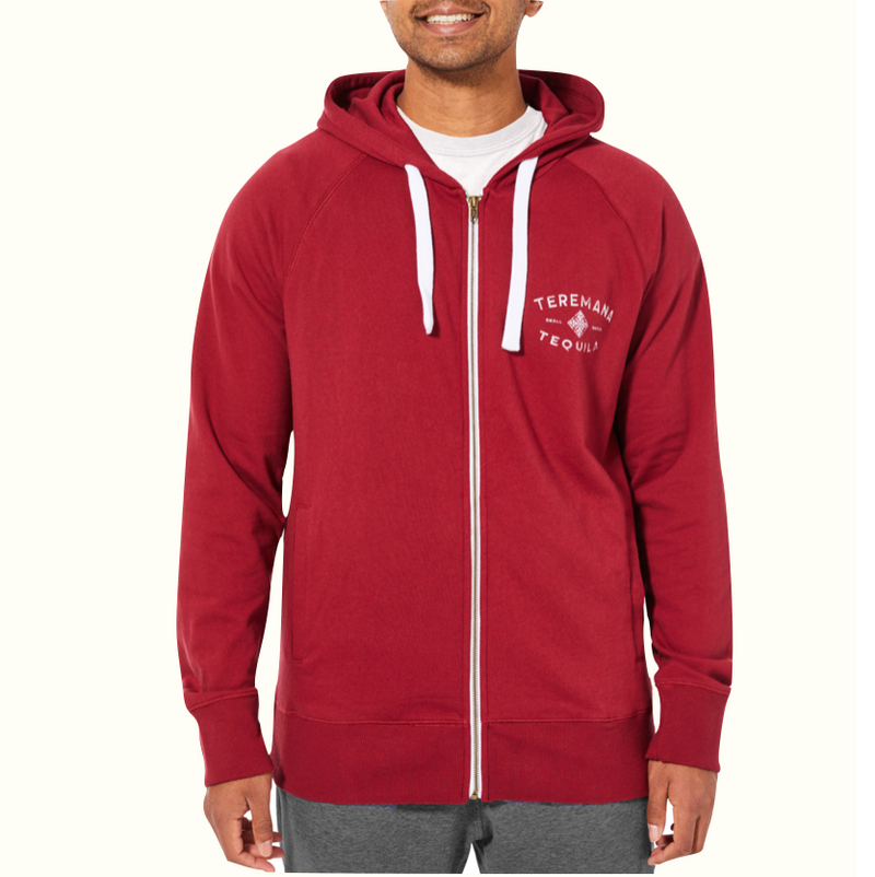 Unisex Zip Up Male Red