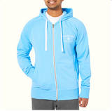 Unisex Zip Up Male Blue view 9 - open zoomed image in carousel