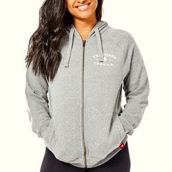 Unisex Zip Up Female Gray view 2 - open zoomed image in carousel